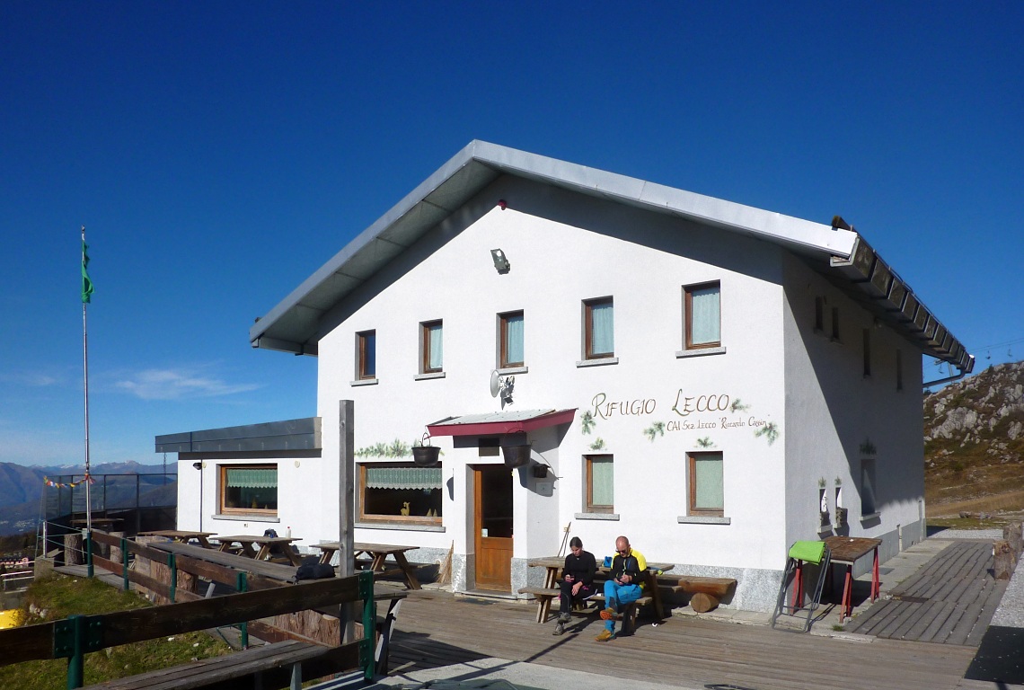 Il rifugio Lecco.