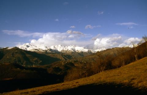 Vista sulle Orobie da santuario d Altino