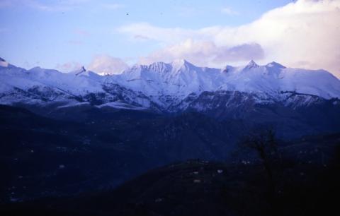 Vista sulle Orobie da santuario d'Altino
