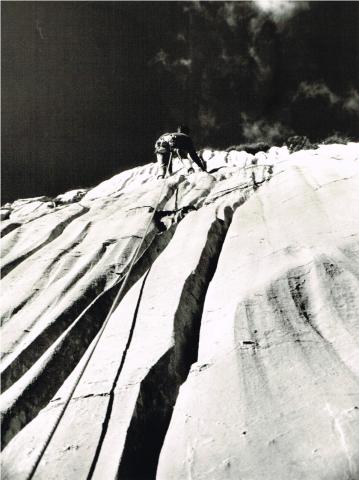 Scuola di roccia nel Mare in Burrasca (Presolana) 