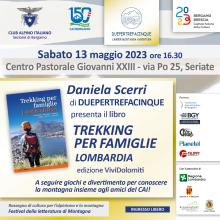 Rassegna di cultura per l'alpinismo e la montagna- Festival della letteratura di Montagna  . Daniela Scerri presenta il libro Trekking per le famiglie.
