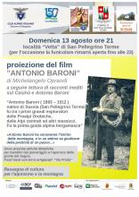 Rassegna di cultura per l'Alpinismo e la Montagna" Proiezione del film " Antonio Baroni"