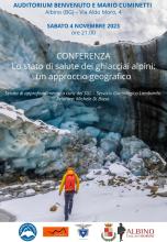Convegno: "Lo stato di salute dei ghiacciai alpini: un approccio geografico"