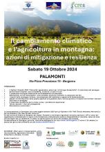 Il cambiamento climatico e l'agricoltura in montagna; azioni di mitigazione e resilienza 