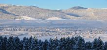 veduta invernale dell'altipiano di Asiago