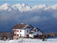 vista invernale del Rifugio Magnolini