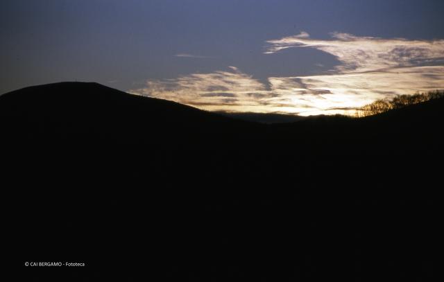 Vista sulle Orobie da santuario d'Altino