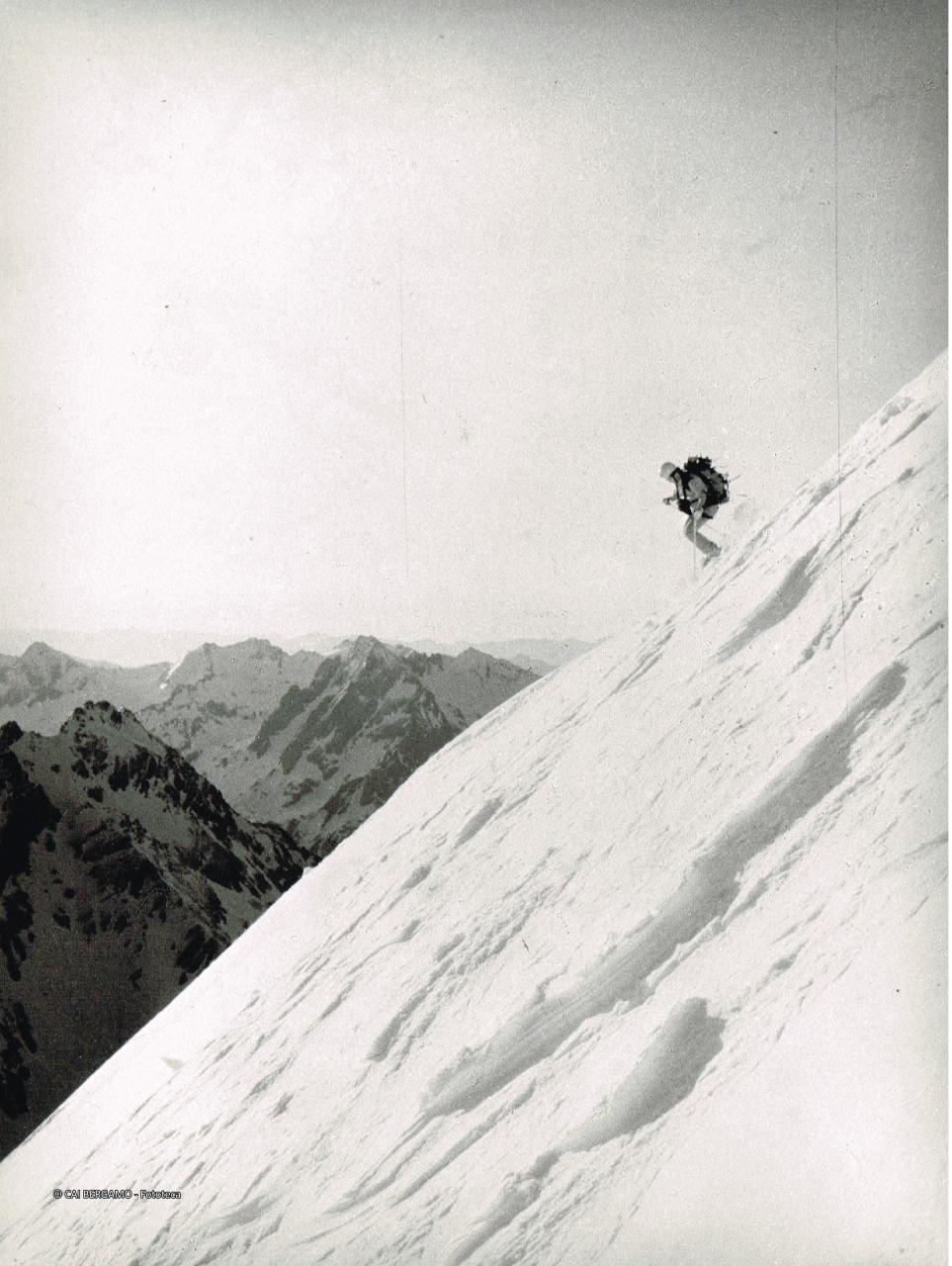 Nella parte alta del Canale Centrale della Punta di Scais