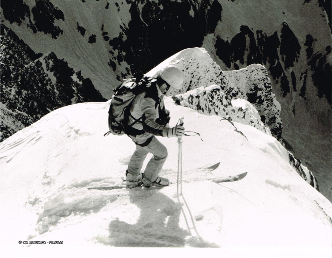 Sulla sommità del Canale Centrale della Punta di Scais