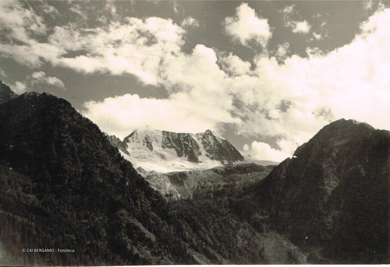 Presanella e Cima di Vermiglio - versante Nord - visti dalla strada del Tonale