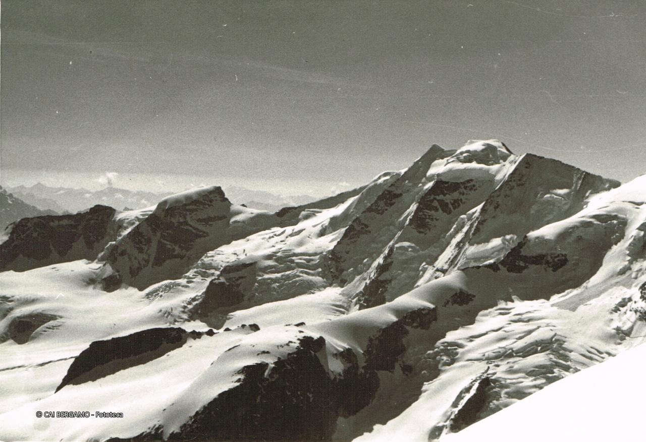 "Il versante nord dei Pizzi Palù visto dal Morteratsch" 