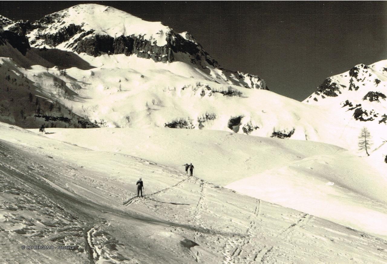 "Il Monte Cavallo visto salendo al Passo di S. Simone"