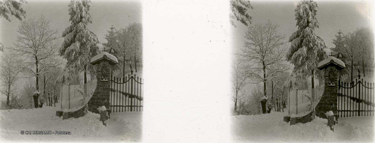 Sui colli di Bergamo innevati (Monte Bastia ??)