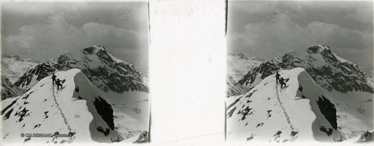 Lungo la cresta del Madonnino, vista sul Cabianca cresta est