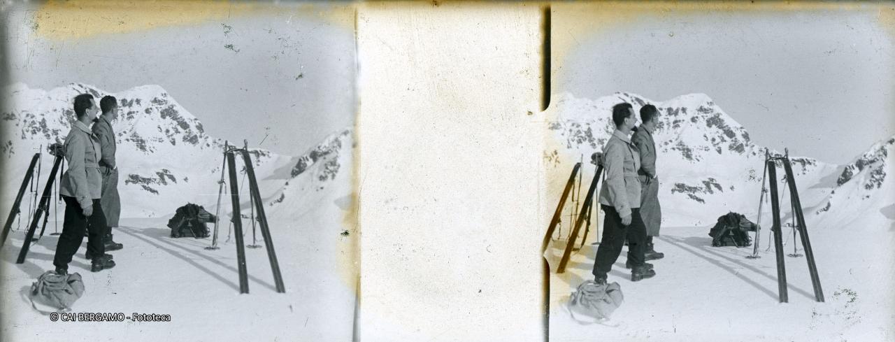 Tolti gli sci sguardo panoramico