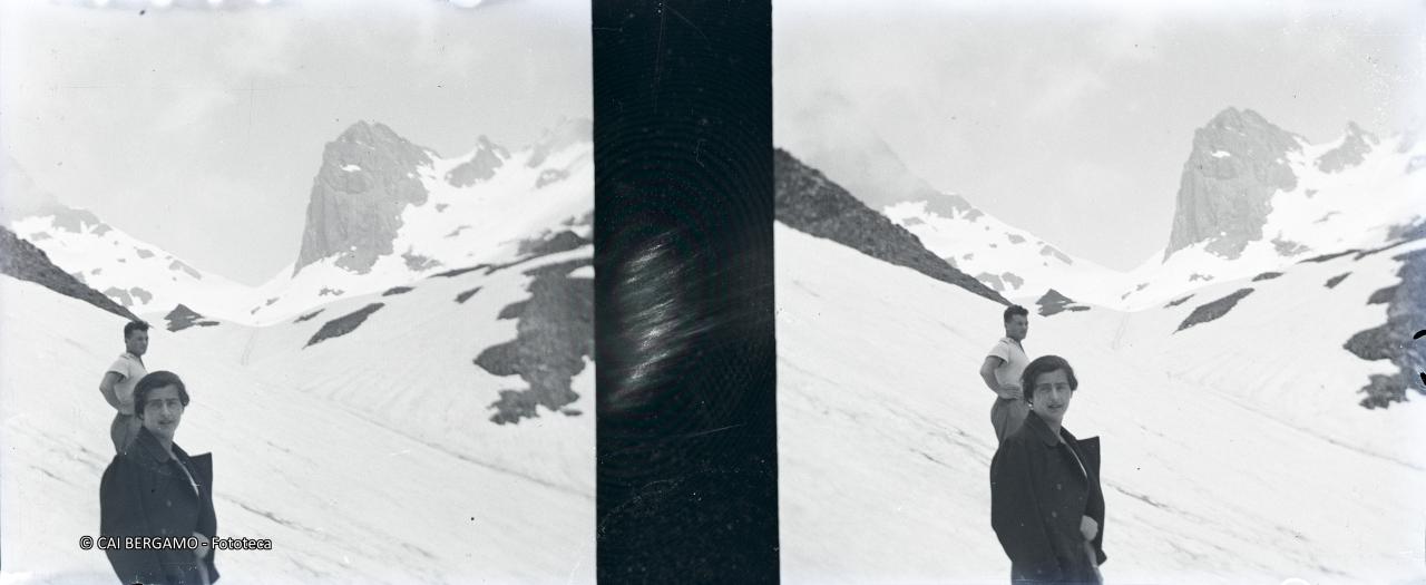 Sotto il passo di Valsecca innevato