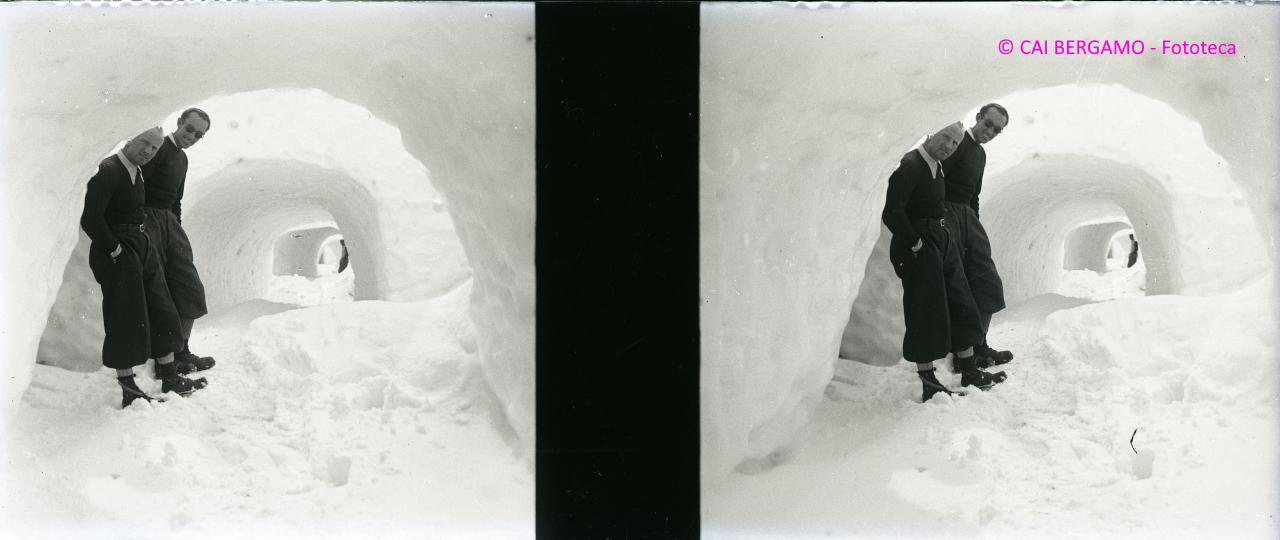 Breuil, in galleria scavata nella neve
