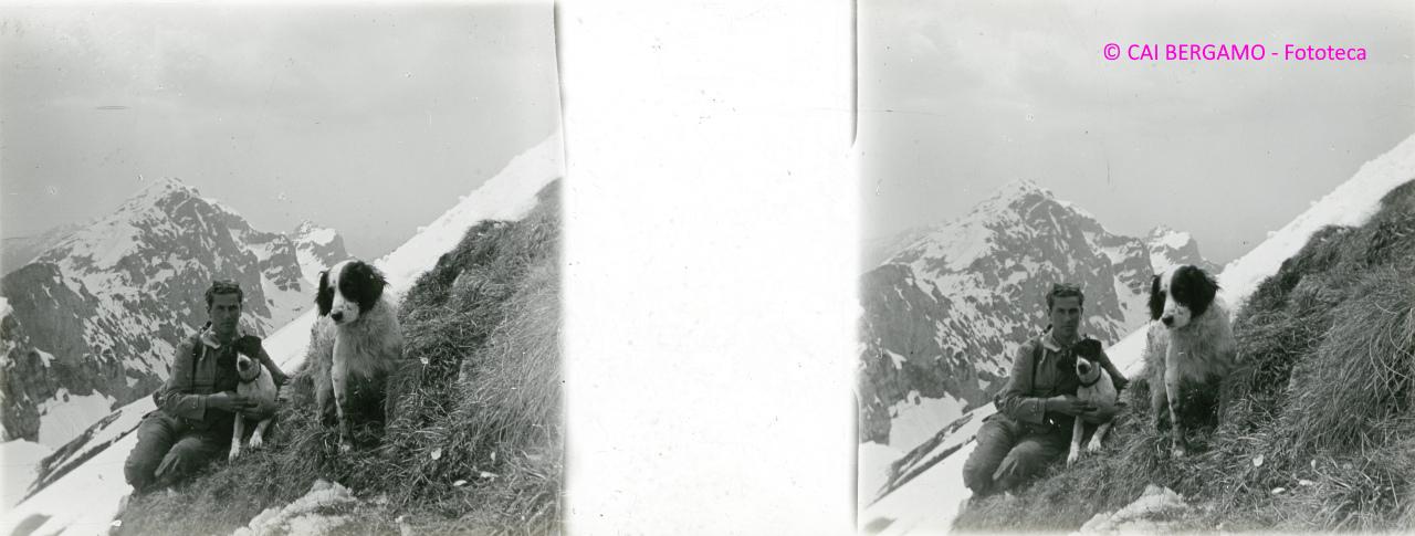 Monte Fopp (???), sulla neve con i cani