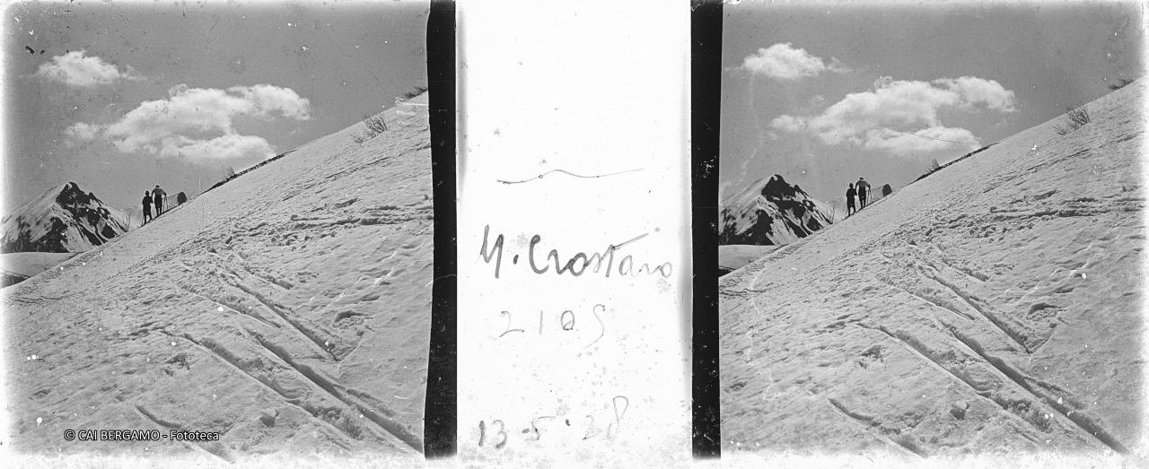 Scialpinisti sul "M. Crostaro 2109   13.5.928"