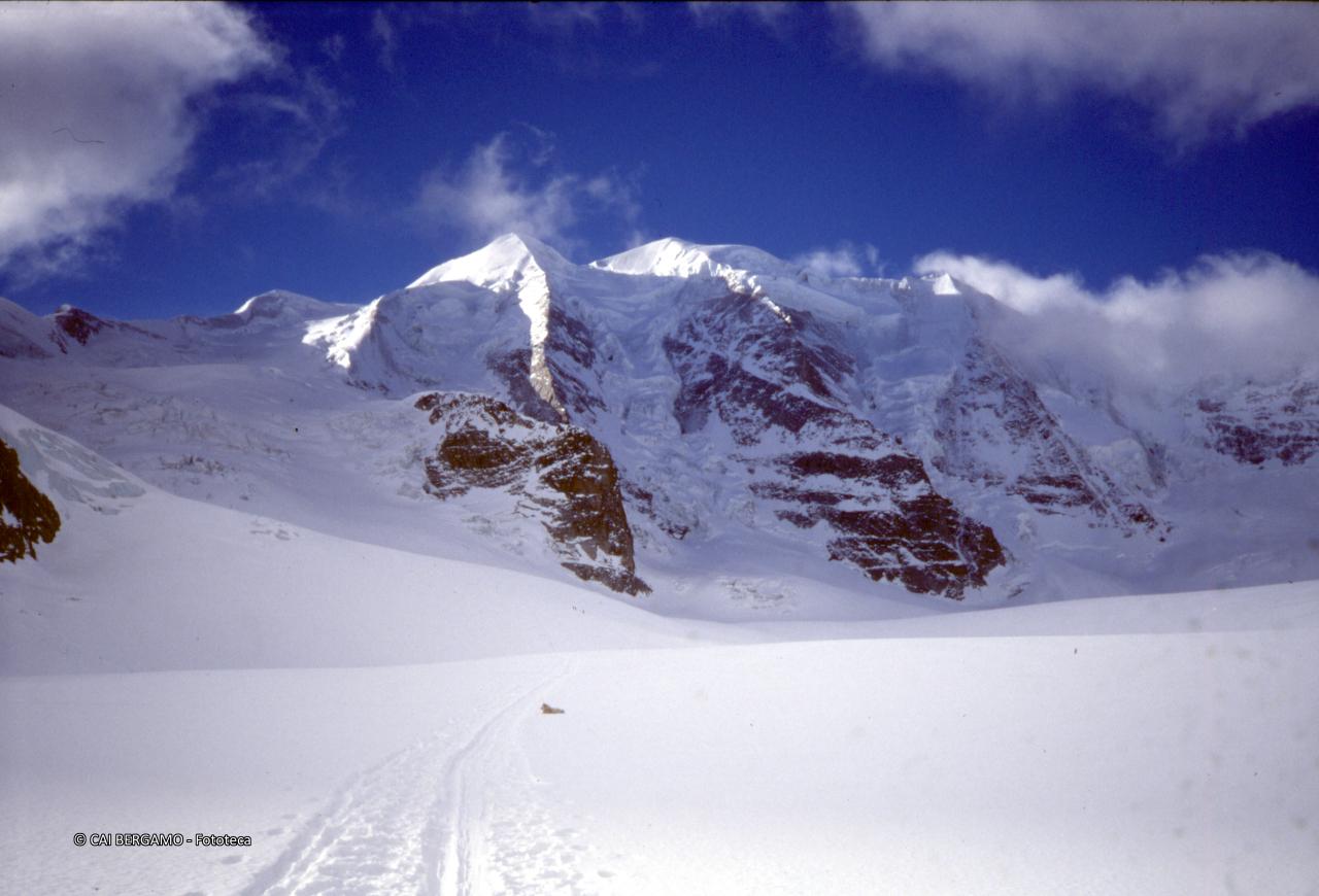 Il magnifico Piz Palu con i sui speroni