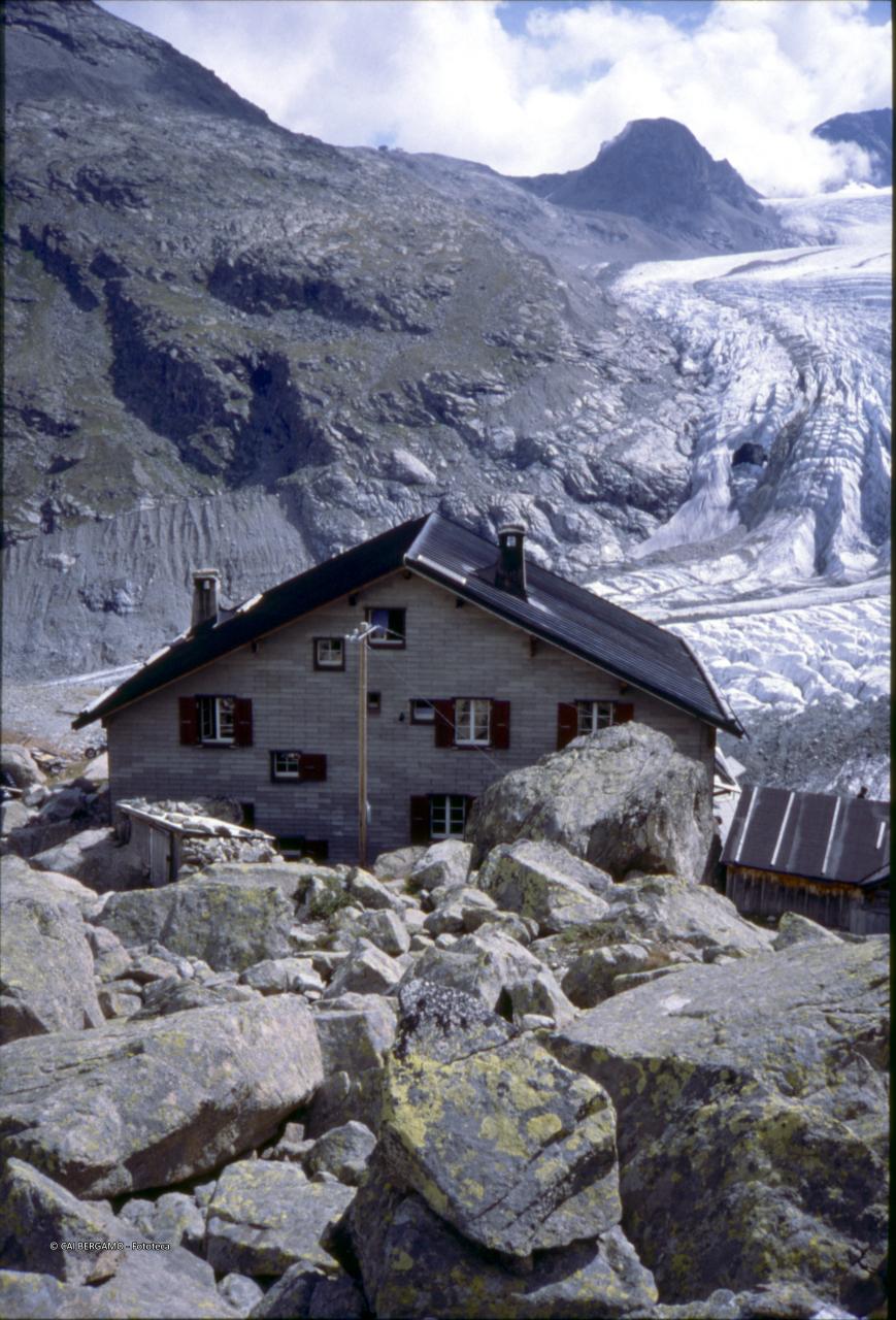 Capanna Boval e ghiacciaio del Morteratsch