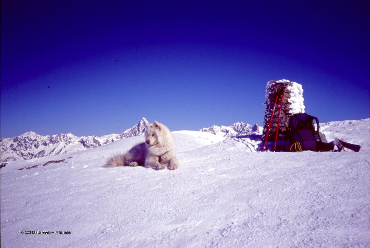 Sulla cima del Spitzhorli con scorcio sulle cime vicine