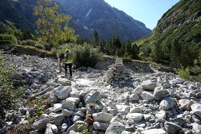 Attraversamento di torrente in secca