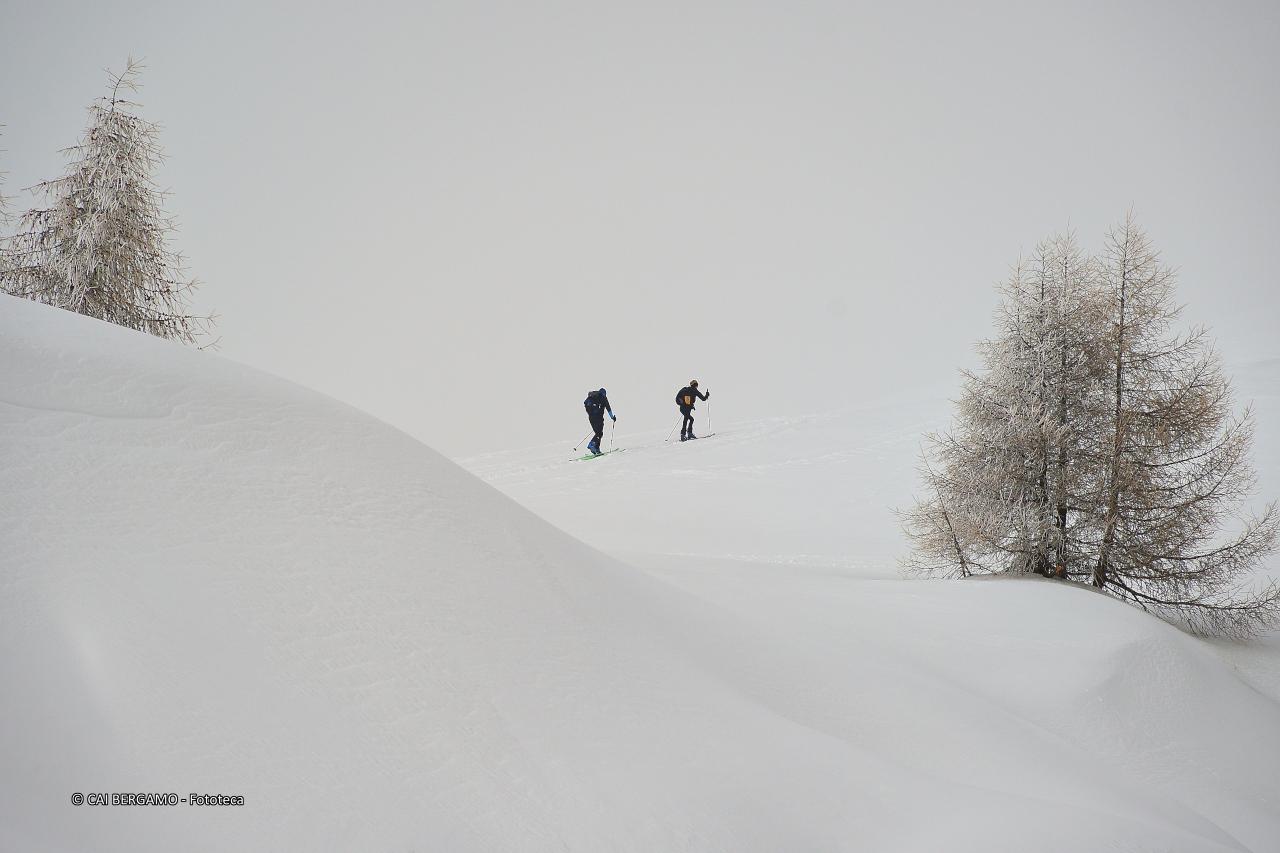 "Scialpinismo al Tonale" segnalato in "Ambienti montani" - Due scialpinisti solitari