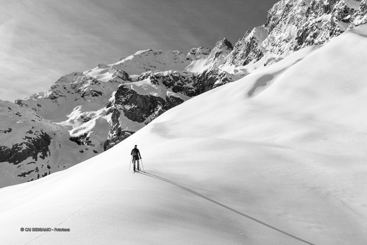 "Una sottile linea bianca" - segnalato in "Bianco e Nero" - Scialpinista in solitaria"